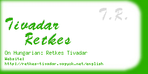 tivadar retkes business card